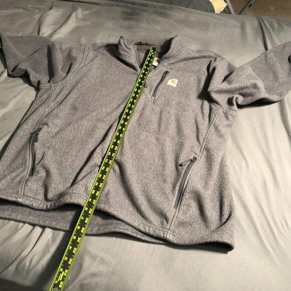 Carhartt Dalton Full‑Zip Fleece Jacket 103832‑036 Shadow Heather Men’s Size XXL - Picture 6 of 16